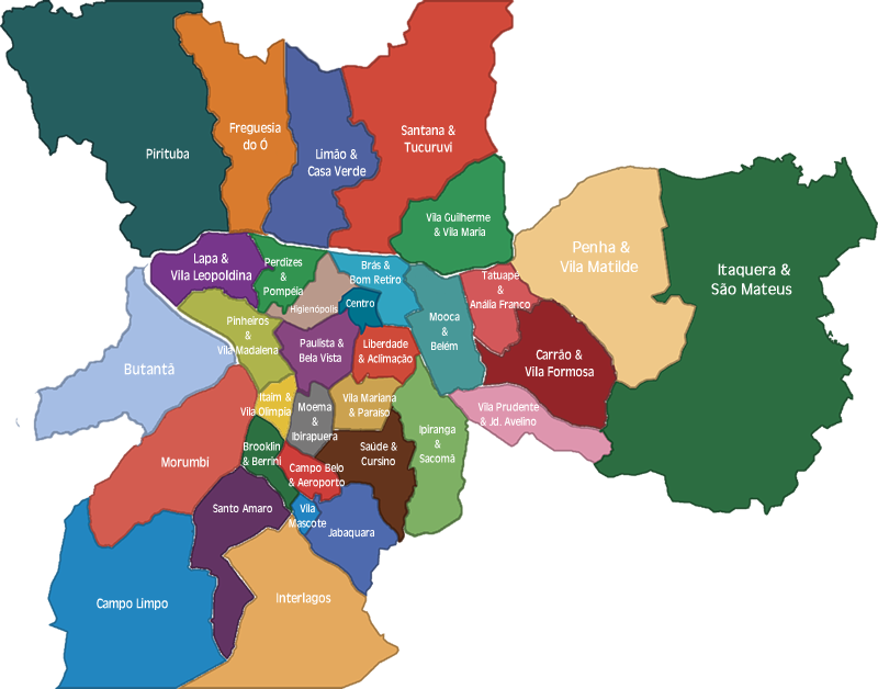 Mapa de Distribuição nos Condomínios em São Paulo